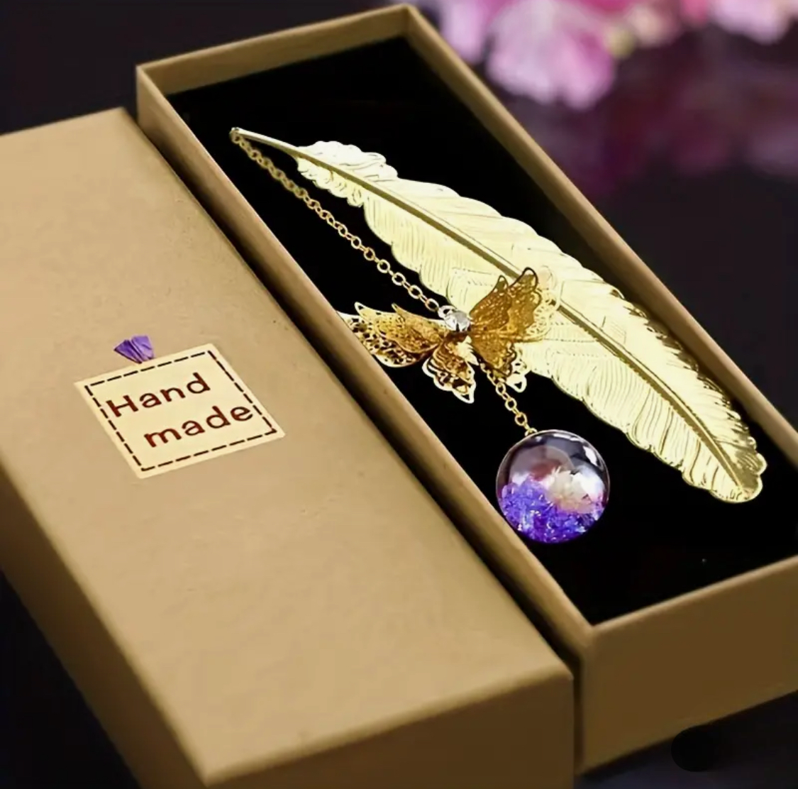 Metal Butterfly Feather Bookmark Birthday Gifts Stocking Stuffers Mothers Day Valentine's Day Teacher Appreciation Gifts For Women Readers Book Lover