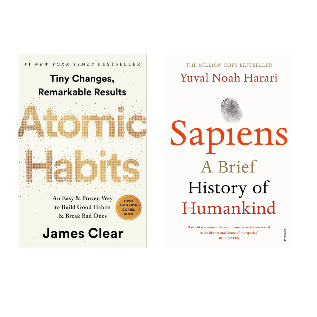 Atomic Habits+ Sapiens (paperback)
