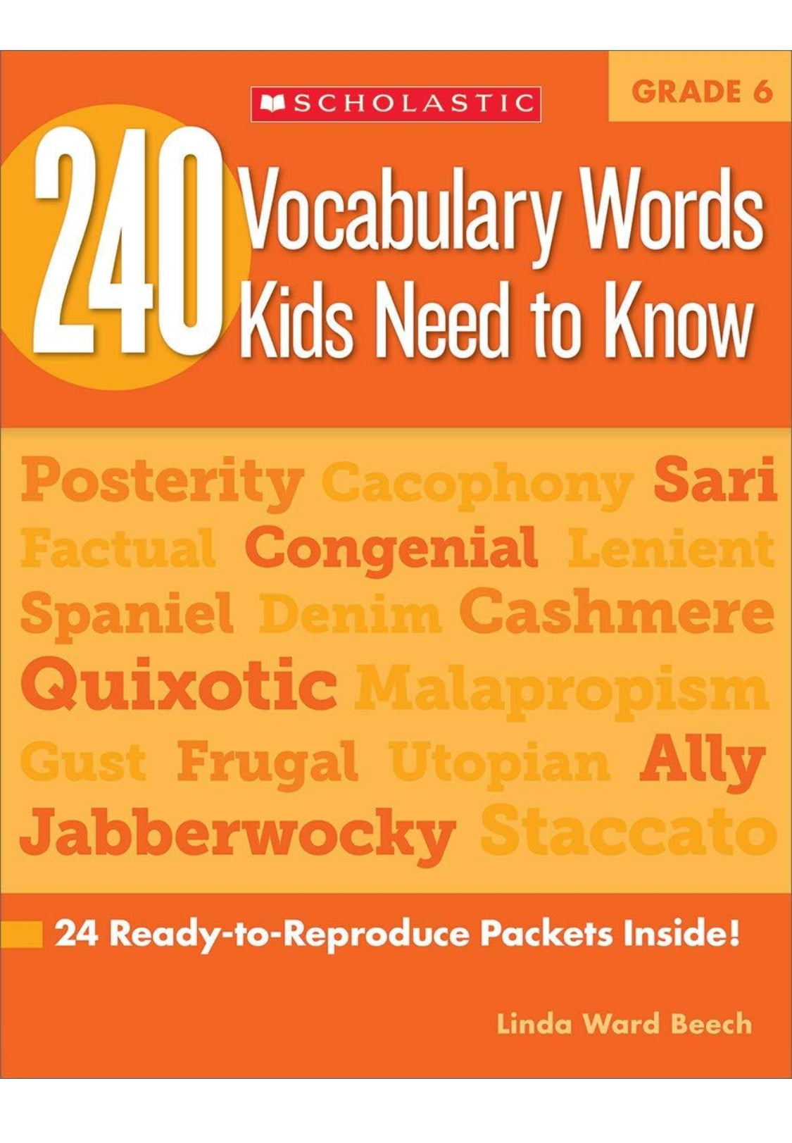 240 Vocabulary Words Kids Need to know 6 books