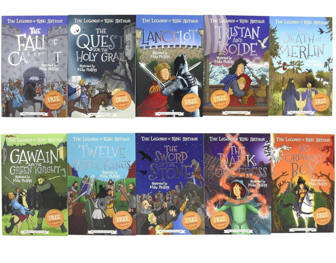 The Legends of King Arthur Merlin, magic and dragons 10 books boxed set