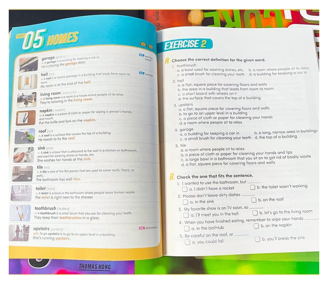 2000 Core English Words Level 1-4 Vocabulary Series Primary School Common Dictionary Books Livros for Kids Learning English