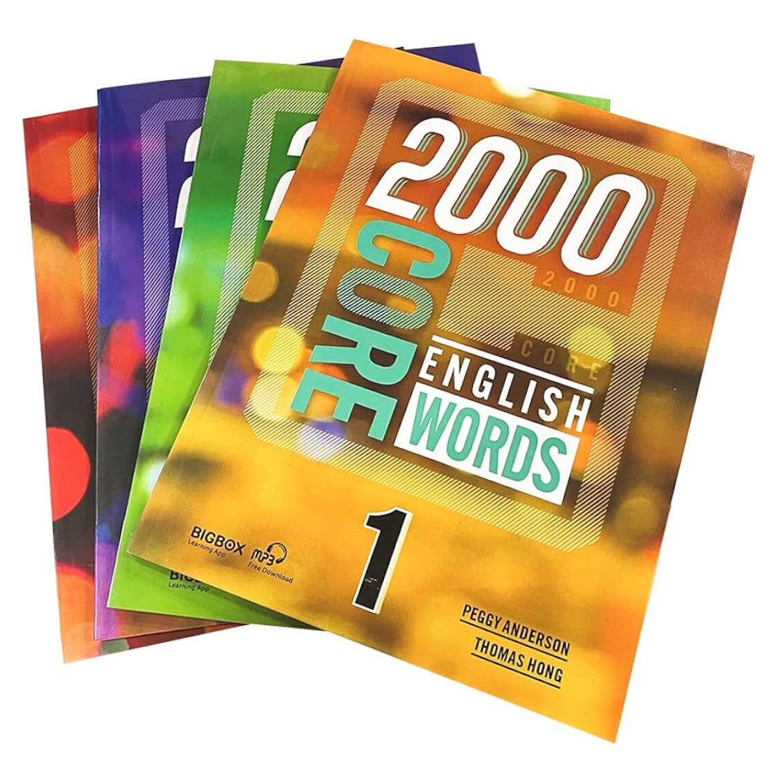 2000 Core English Words Level 1-4 Vocabulary Series Primary School Common Dictionary Books Livros for Kids Learning English