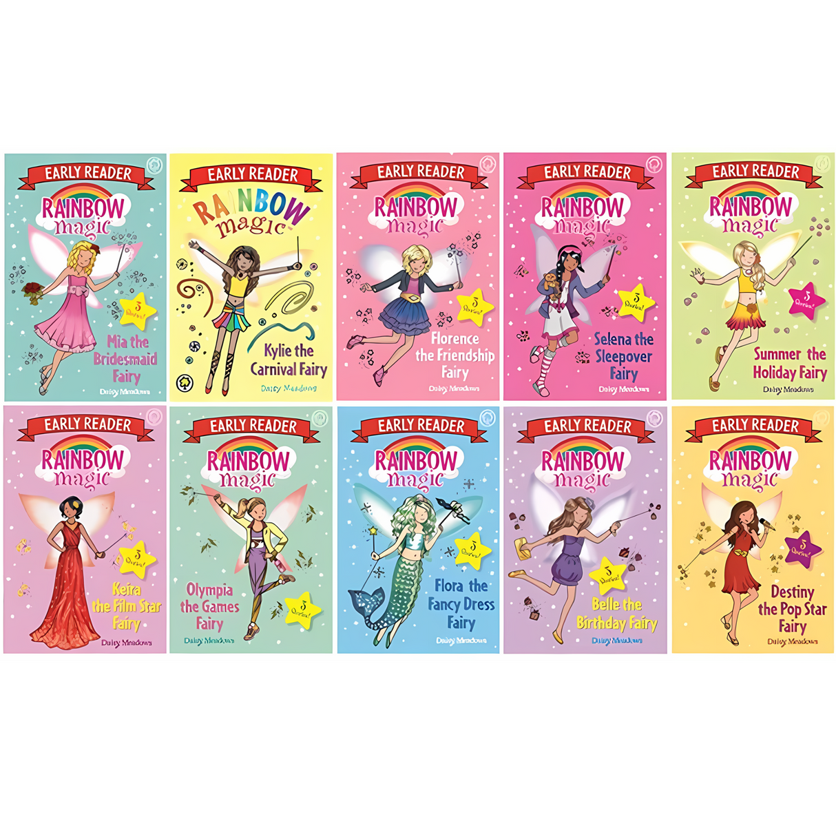 Rainbow Magic Early Reader Collection 10 Books Box Set by Daisy Meadows