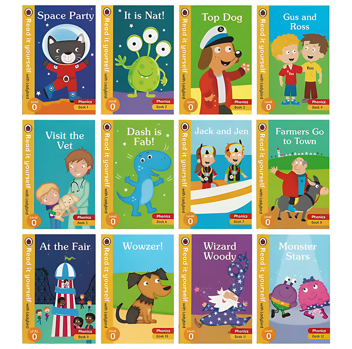 Ladybird Read it Yourself Level 0 English Picture Storybook Parent Child Reading Early Education Book (12 Books)