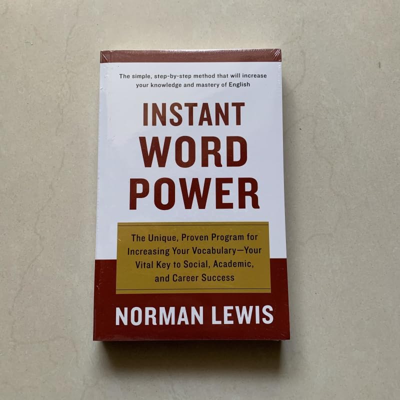 Instant Word Power By Norman Lewis In English Vocabulary Study Learning Reading Educational Book for Children