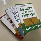 Word Power Made Easy / 30 Days To Better English / Instant Word Power By Norman Lewis Educational Learning English Book