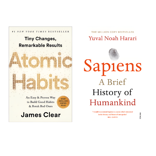Atomic Habits+ Sapiens Combo