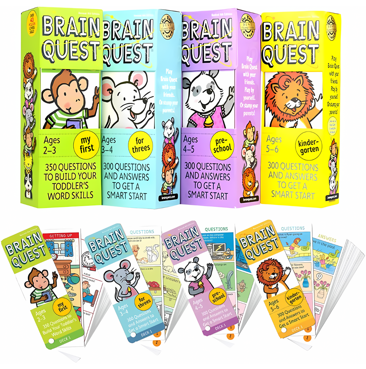 Brain Quest 4 Card Books