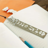 Elegant Hollow Metal Bookmarks with Built-in Ruler