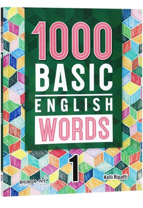 4 Books/Set 1000 BASICs English Words Level 1-4 Primary School Common English Words Dictionary Book