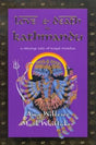 Book cover of 'Love & Death in Kathmandu' with a purple background and colorful illustration of a deity.