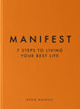 Book cover of 'Manifest: 7 Steps to Living Your Best Life' by Roxie Nafousi in orange with title and author name.