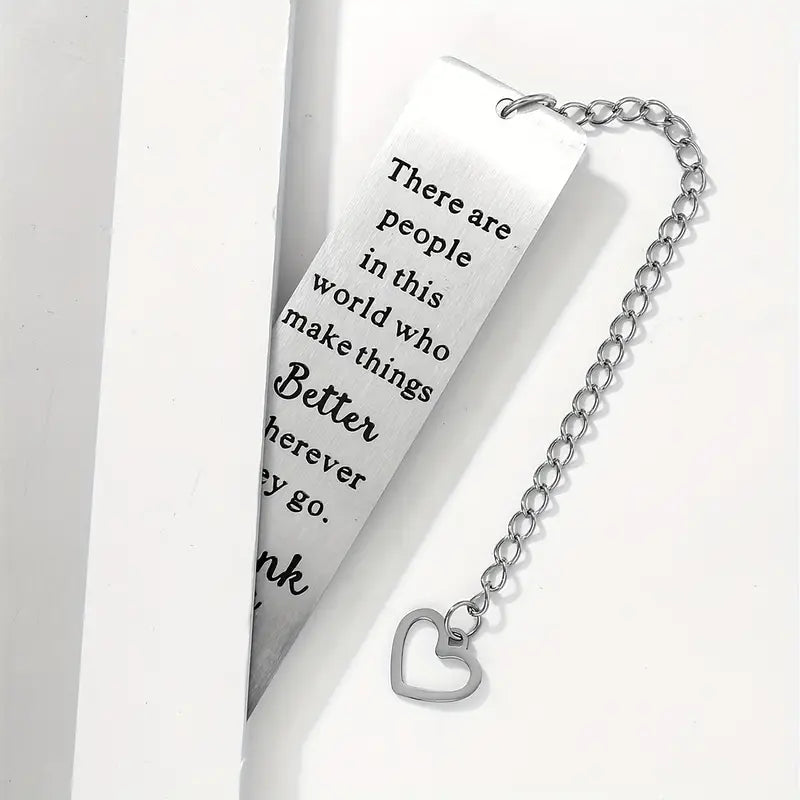 Personalized Stainless Steel Bookmark