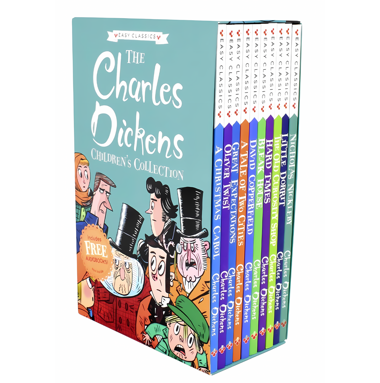 The Charles Dickens Children's Collection (Easy Classics) 10 Book Box Set (A Christmas Carol, Oliver Twist ... A Tale of Two Cities, Great Expectations)