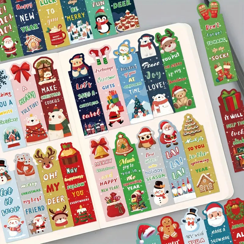 Christmas Themed Cartoon Bookmark (FREE)