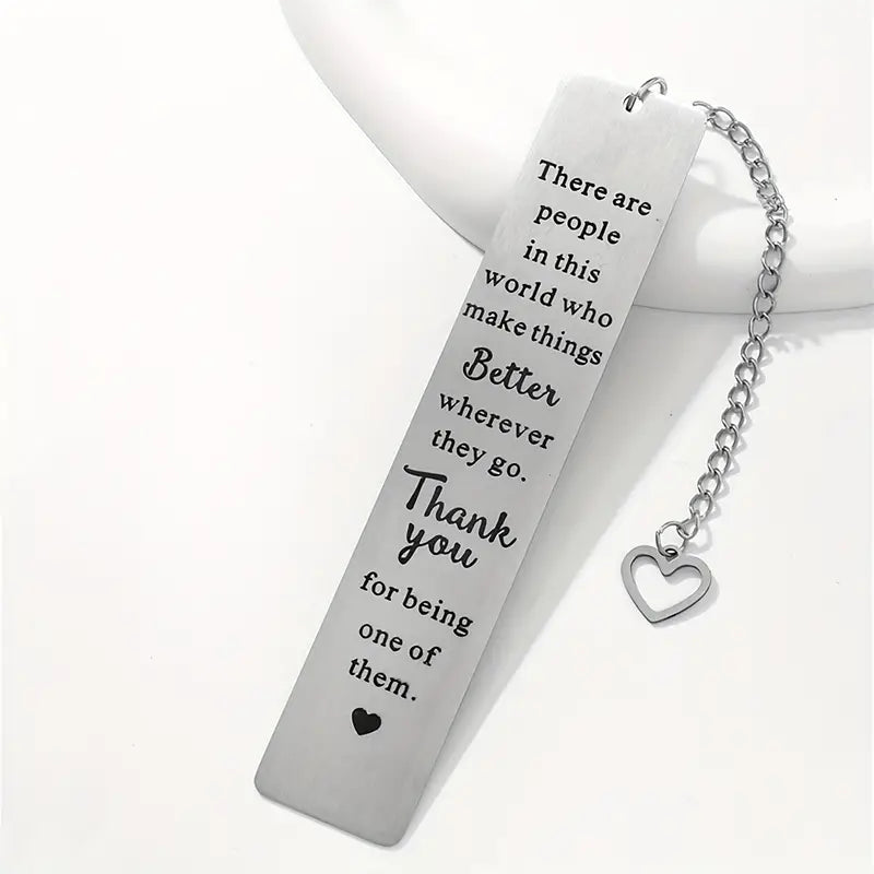 Personalized Stainless Steel Bookmark