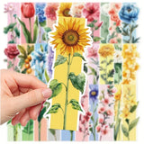 ibrant Artistic Flower Bookmark