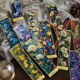 Vibrant Artistic Garden Oil Painting Bookmark (FREE)