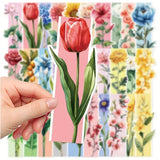 ibrant Artistic Flower Bookmark